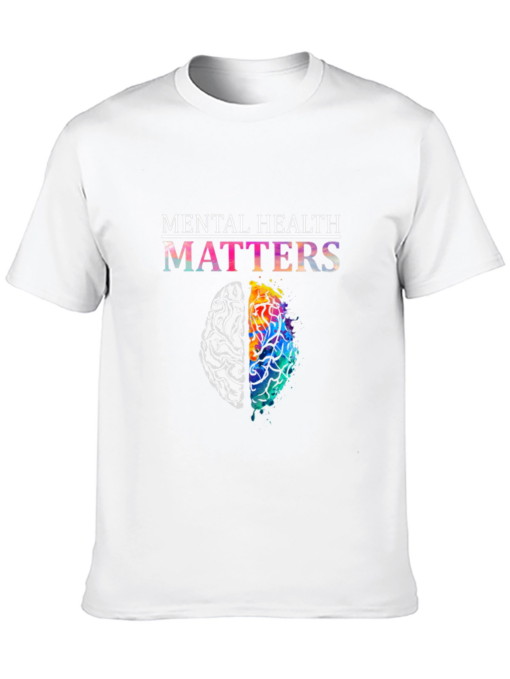 Mental Health Matters Brain Graphic T-Shirt
