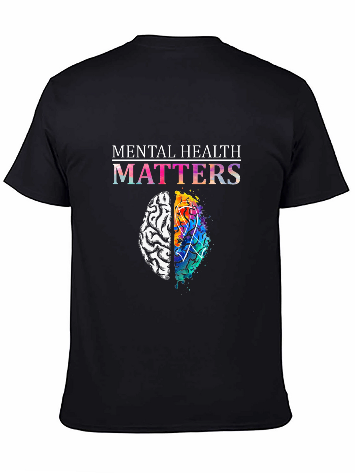 Mental Health Matters Brain Graphic T-Shirt
