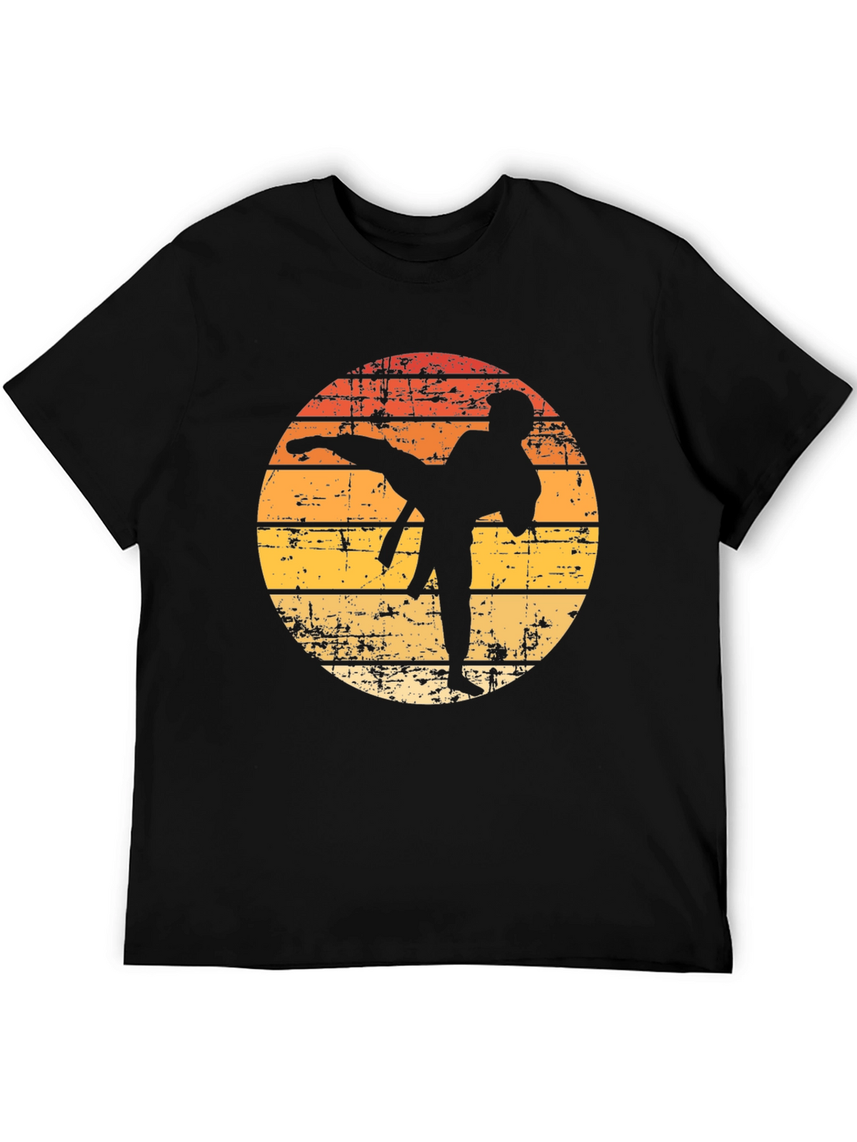 Karate Sunset T-Shirt - Retro Martial Arts Tee