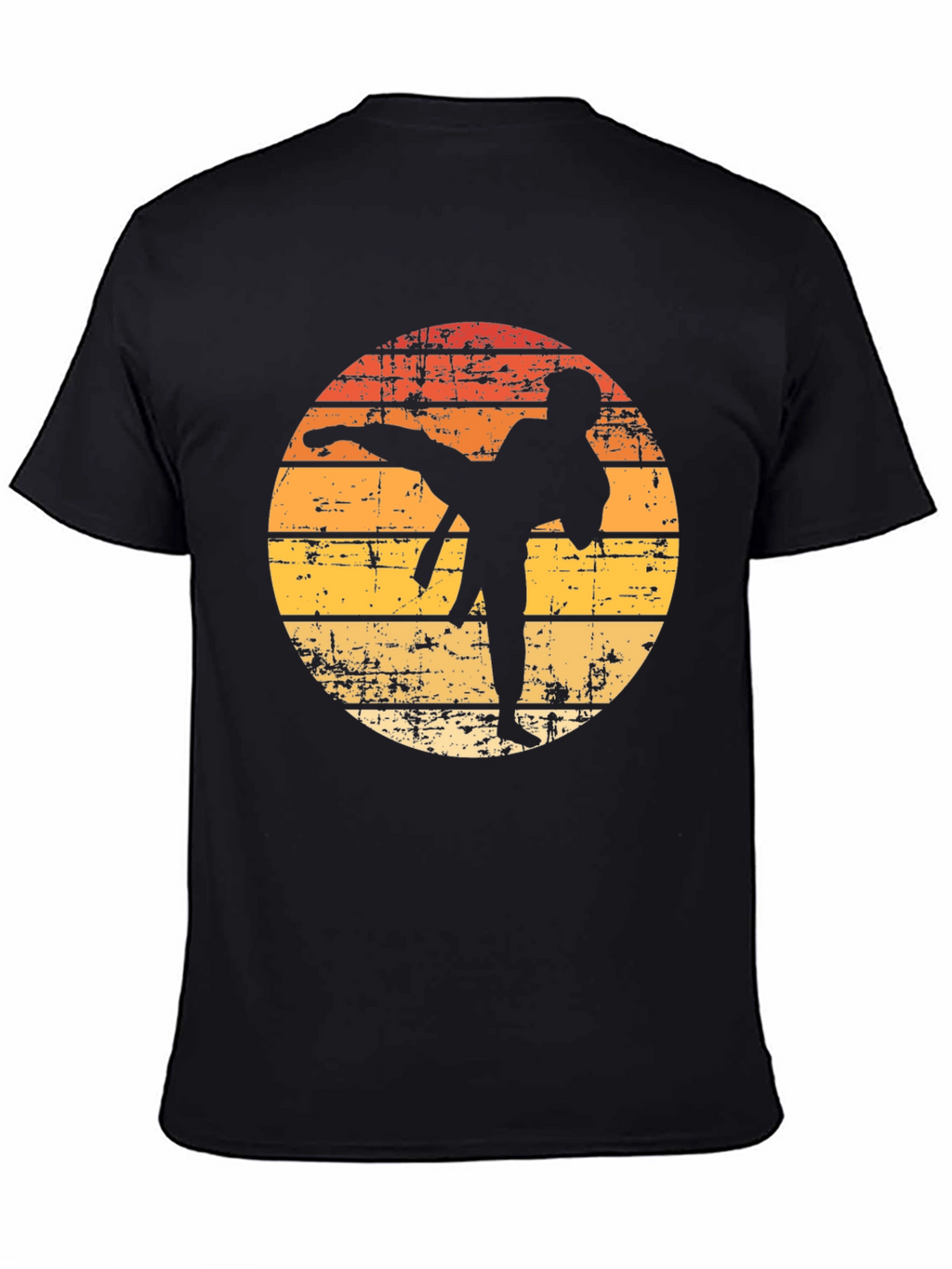 Karate Sunset T-Shirt - Retro Martial Arts Tee