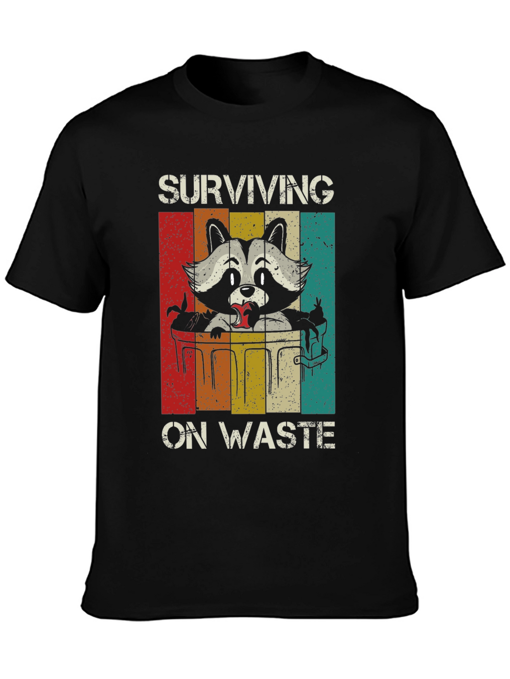Surviving on Waste Raccoon Graphic Tee
