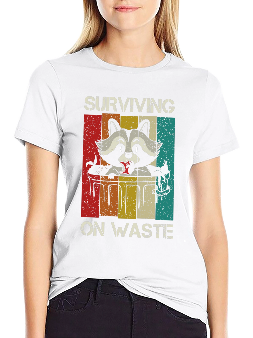 Surviving on Waste Raccoon Graphic Tee