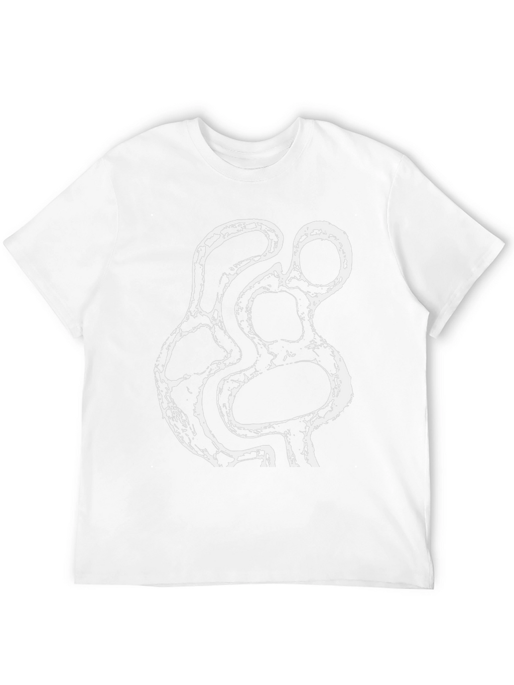 Abstract Print Black T-Shirt