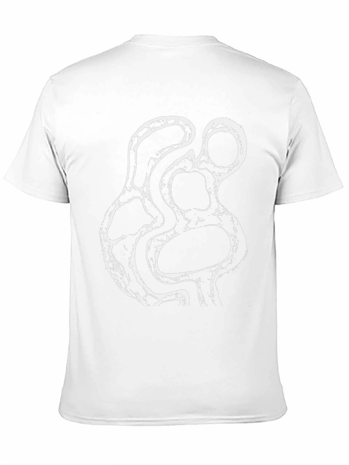 Abstract Print Black T-Shirt