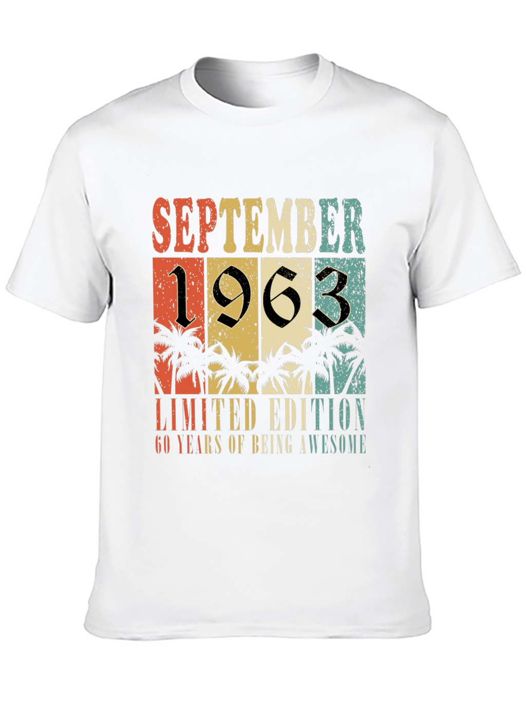 September 1963 Limited Edition 60th Birthday T-Shirt