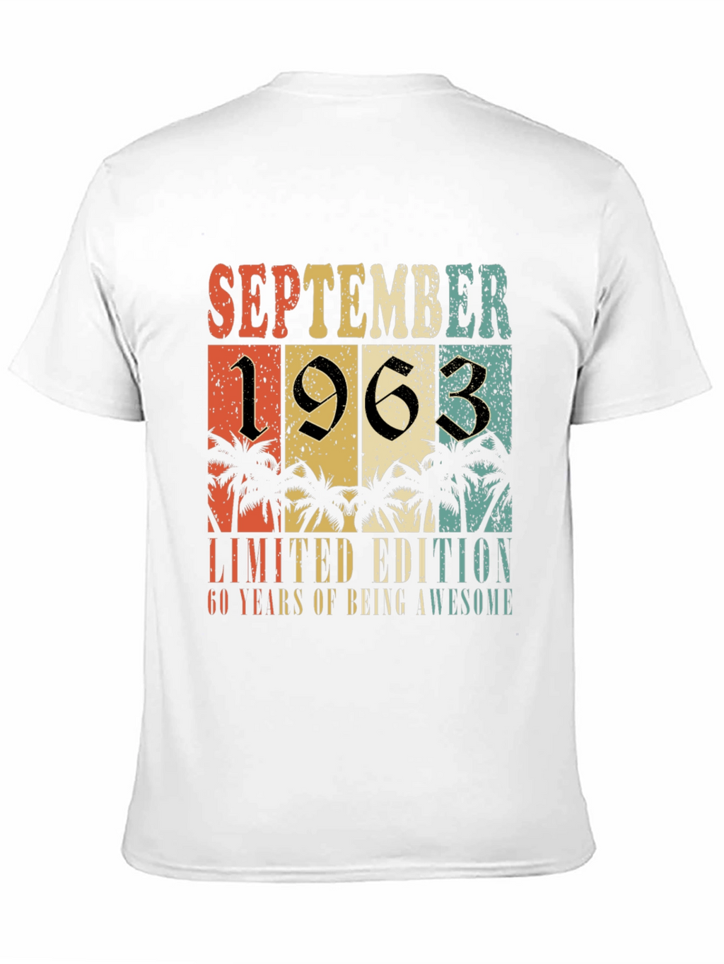 September 1963 Limited Edition 60th Birthday T-Shirt