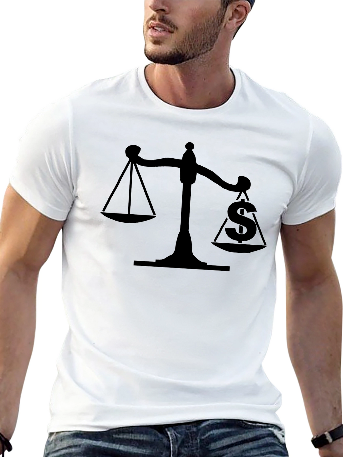 Balance of Power Black Graphic Tee