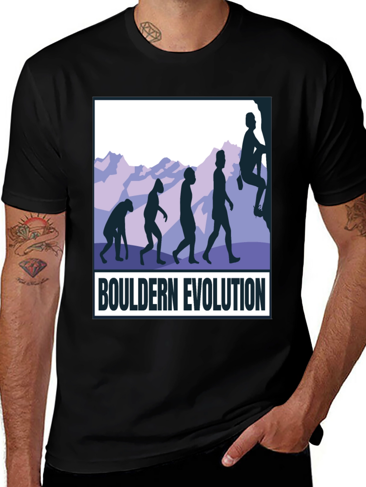 Bouldern Evolution Graphic Tee