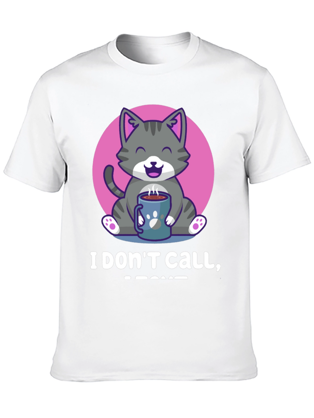 Cute Cat Coffee T-Shirt
