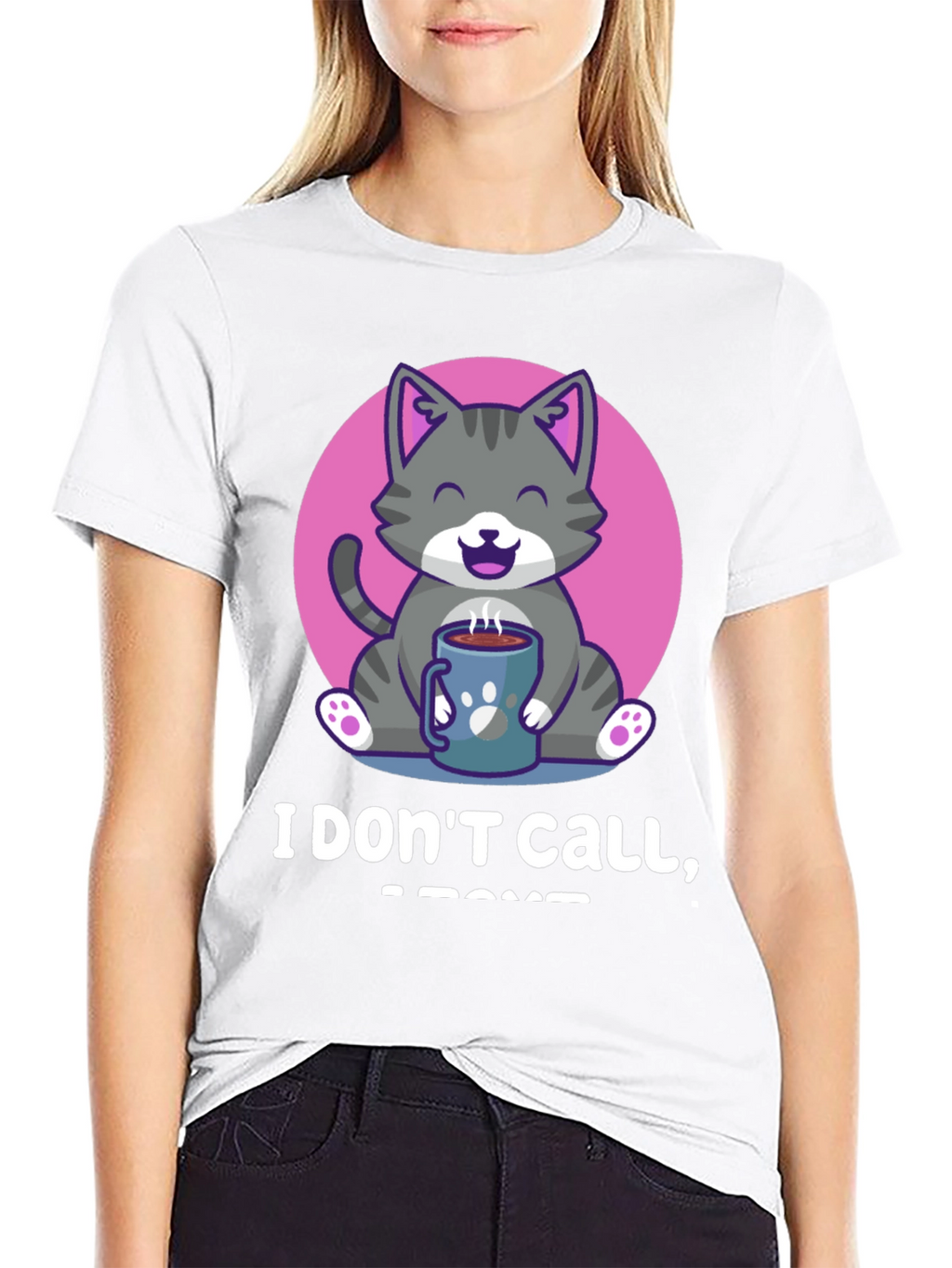 Cute Cat Coffee T-Shirt