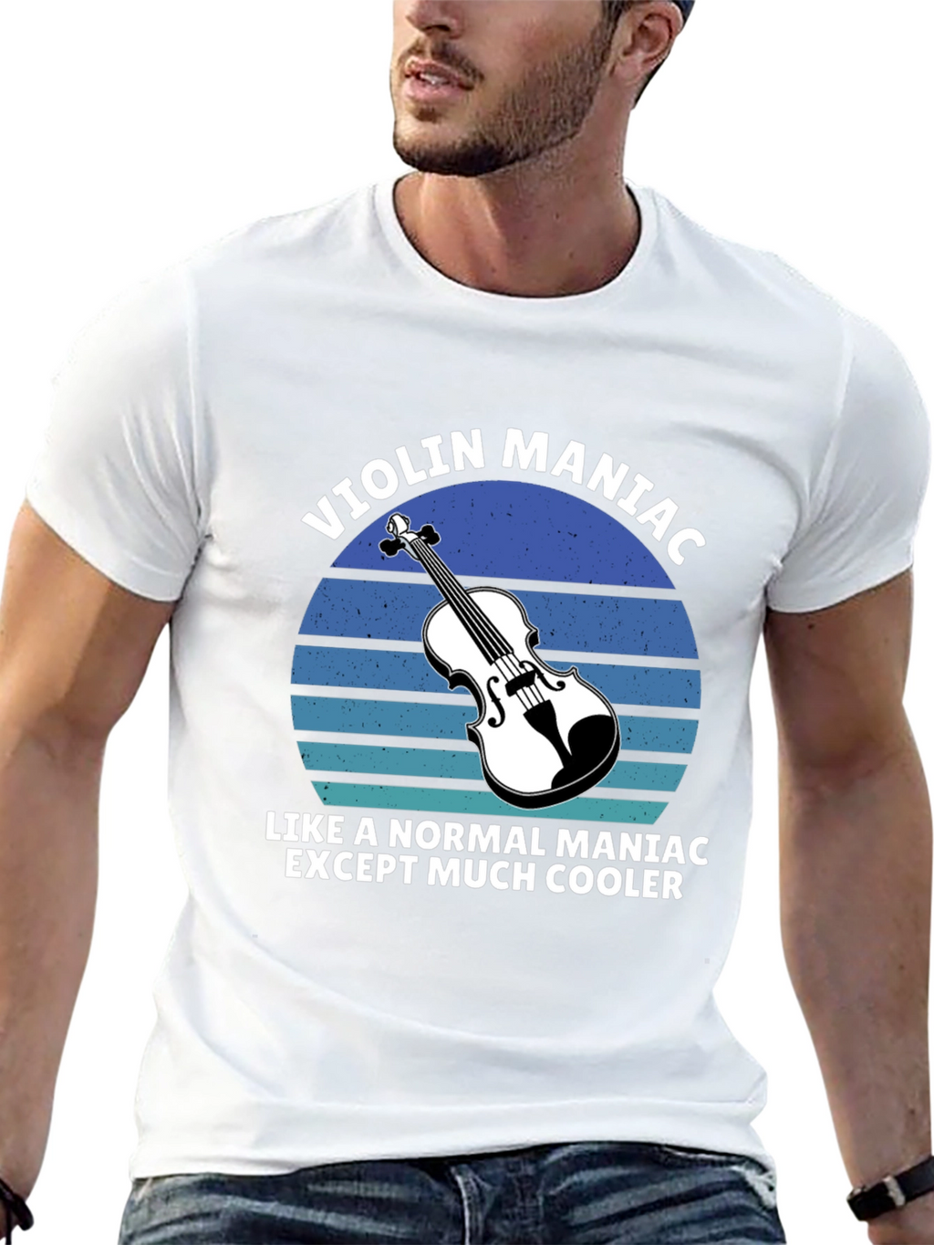 Violin Maniac T-Shirt - Musicians Cool Tee