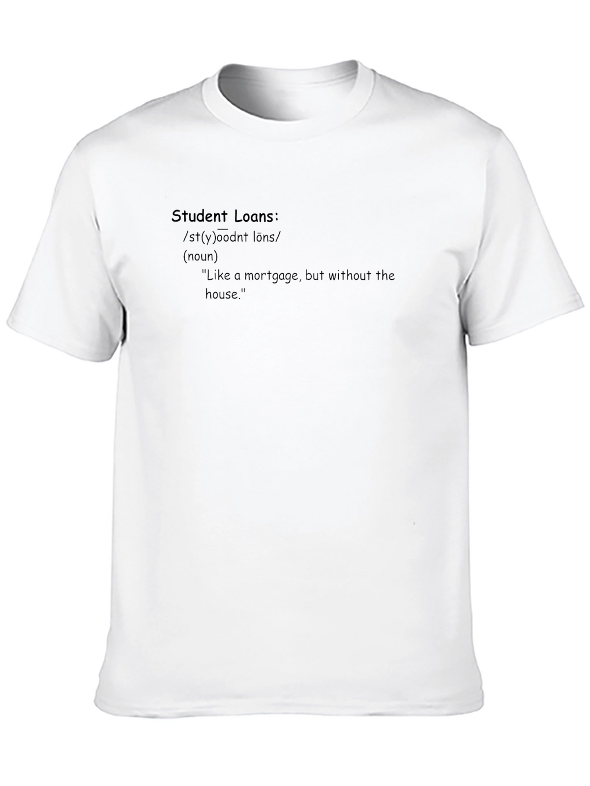 Student Loans Definition Black Graphic Tee