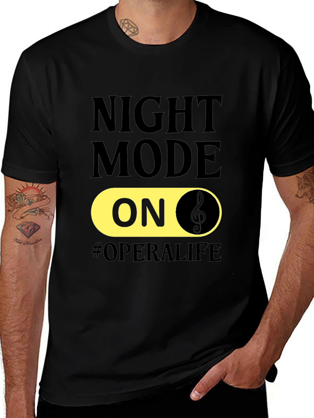 Night Mode On Opera Life T-Shirt