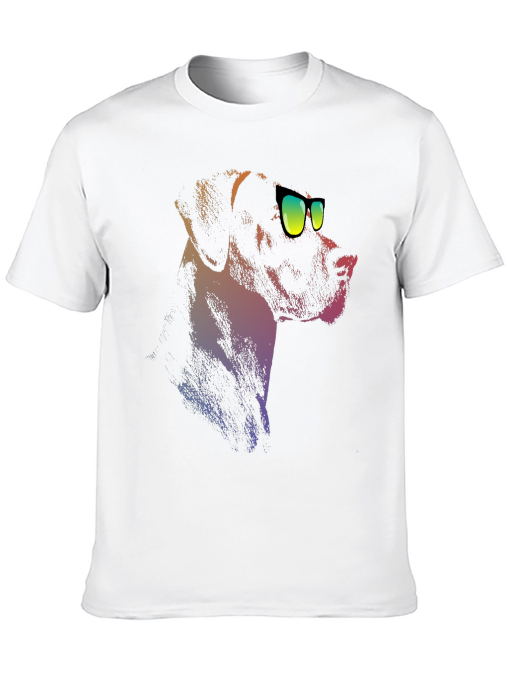 Cool Dog Tee: Black T-Shirt with Dog Graphic