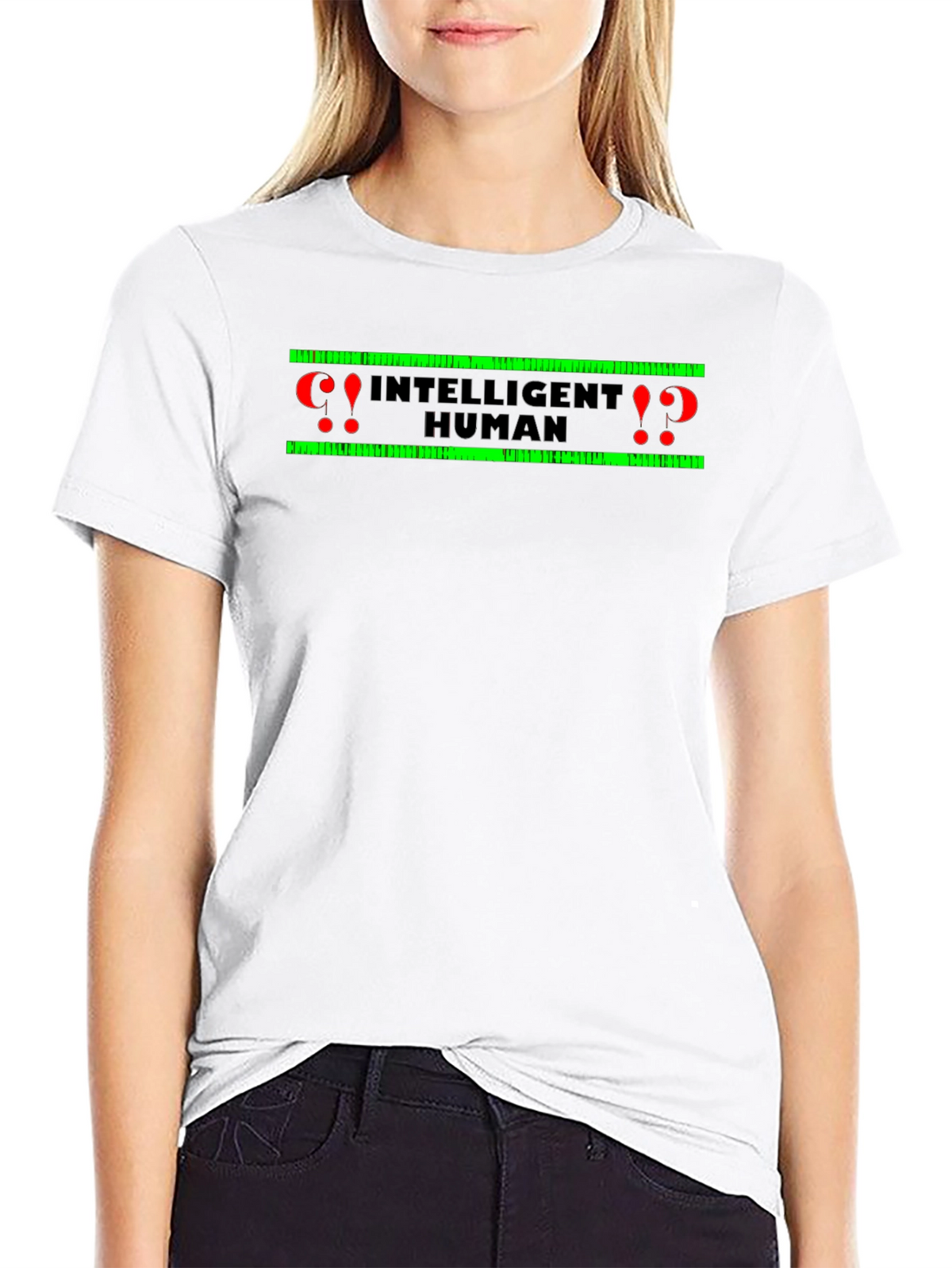 Intelligent Human Graphic Tee - Black