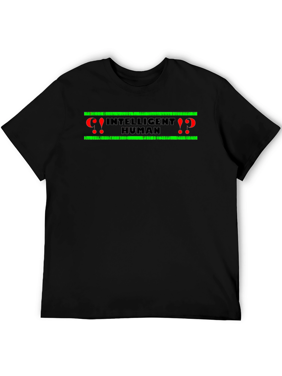 Intelligent Human Graphic Tee - Black