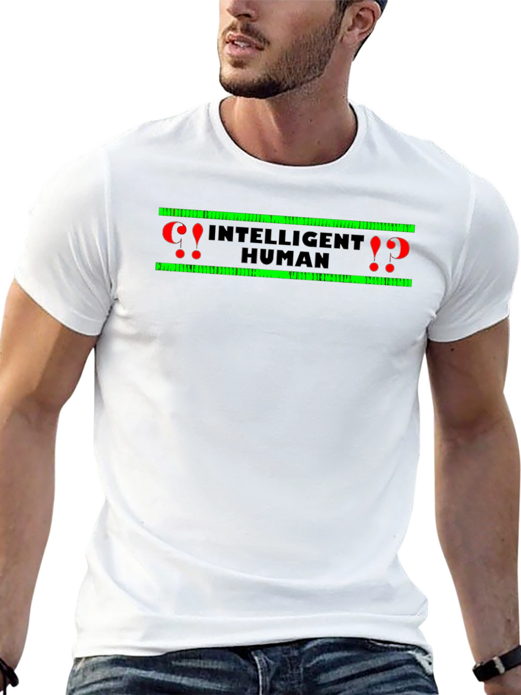 Intelligent Human Graphic Tee - Black