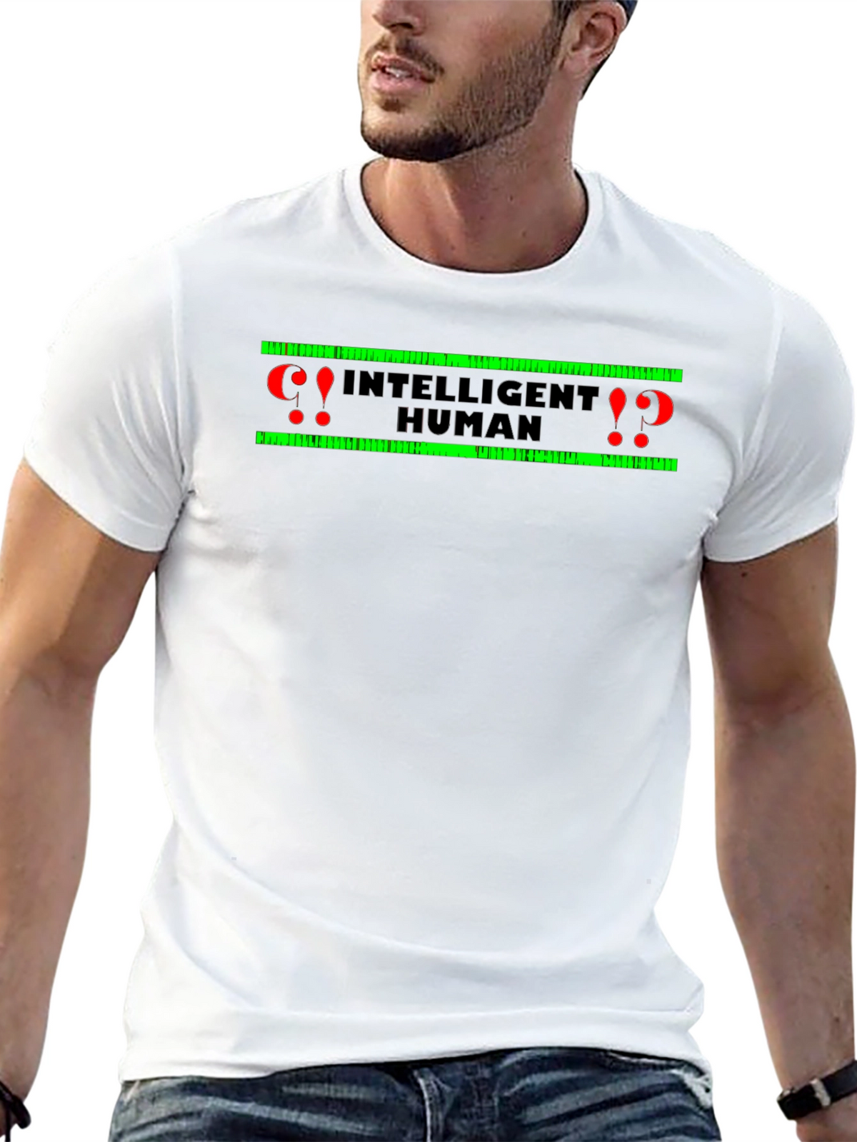 Intelligent Human Graphic Tee - Black