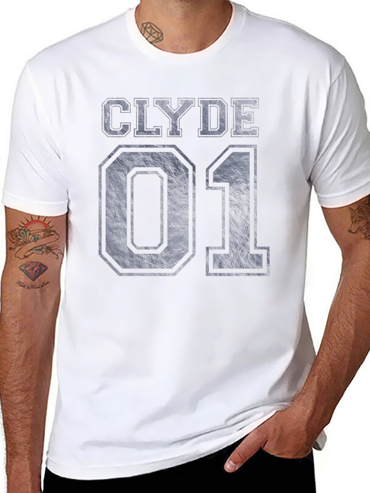 Clyde 01 Graphic Tee - Black Cotton Blend