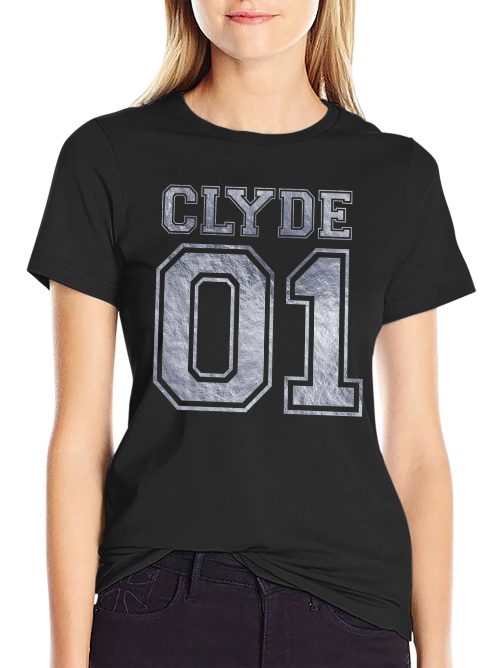 Clyde 01 Graphic Tee - Black Cotton Blend