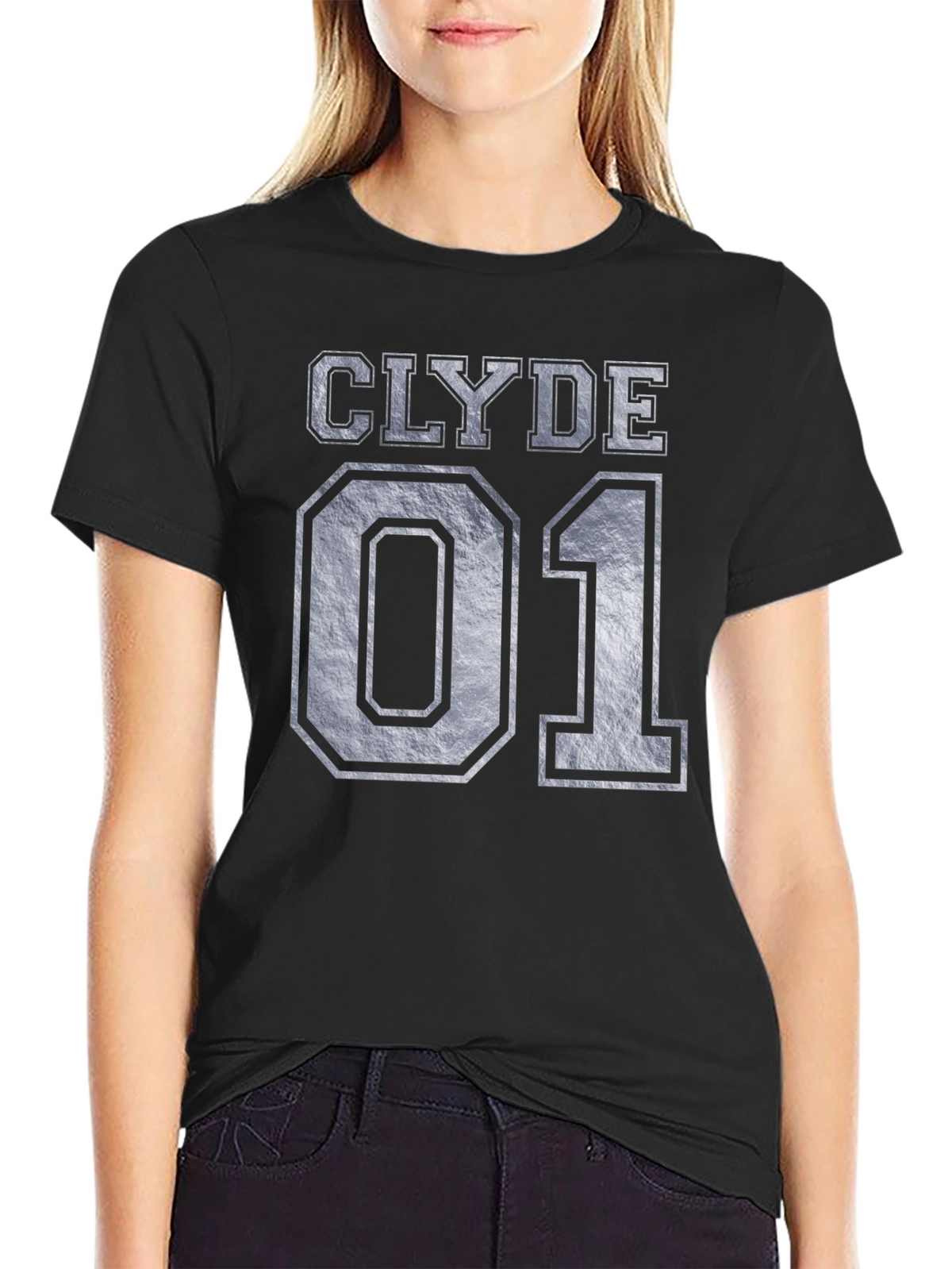 Clyde 01 Graphic Tee - Black Cotton Blend