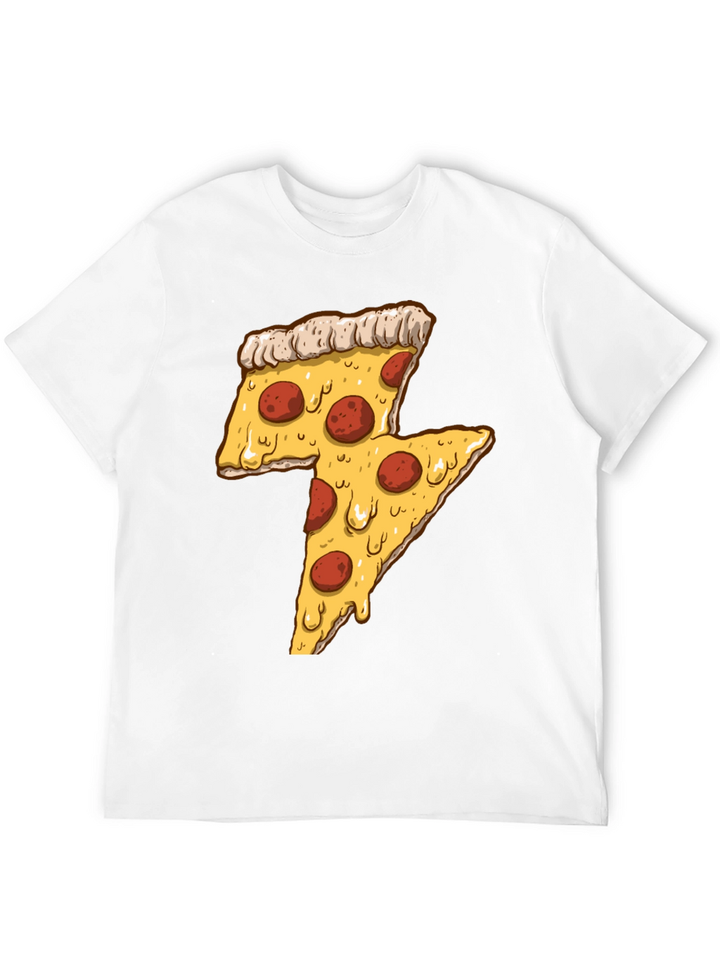 Pizza Lightning Bolt Graphic Tee