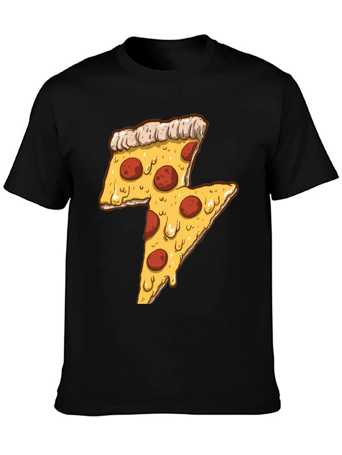Pizza Lightning Bolt Graphic Tee