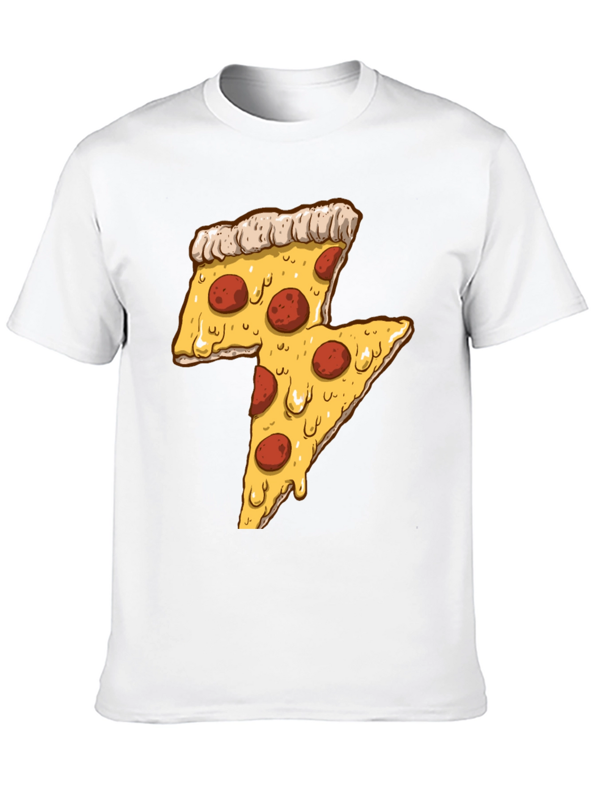 Pizza Lightning Bolt Graphic Tee