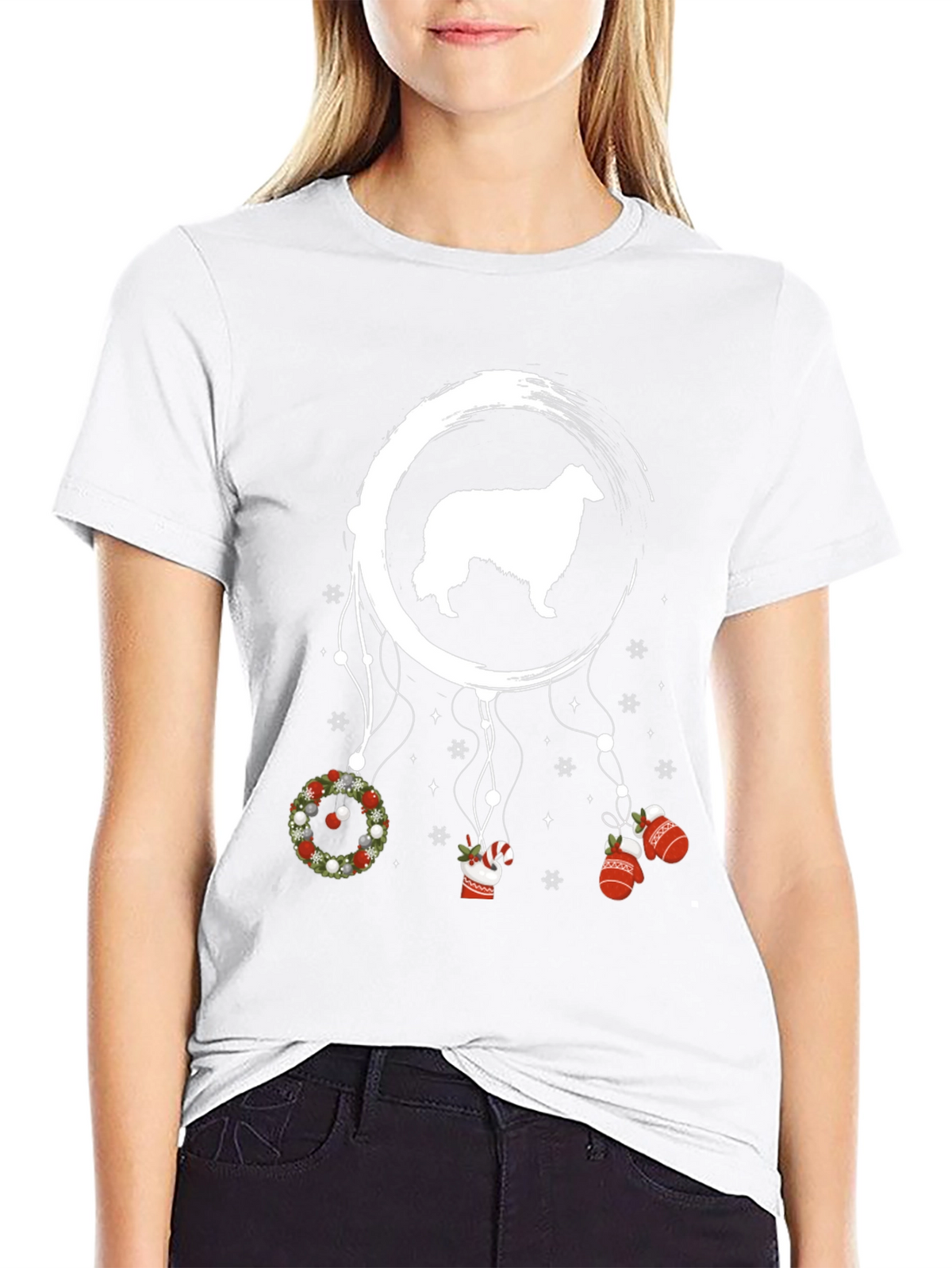 Dog Dreamcatcher Christmas T-Shirt