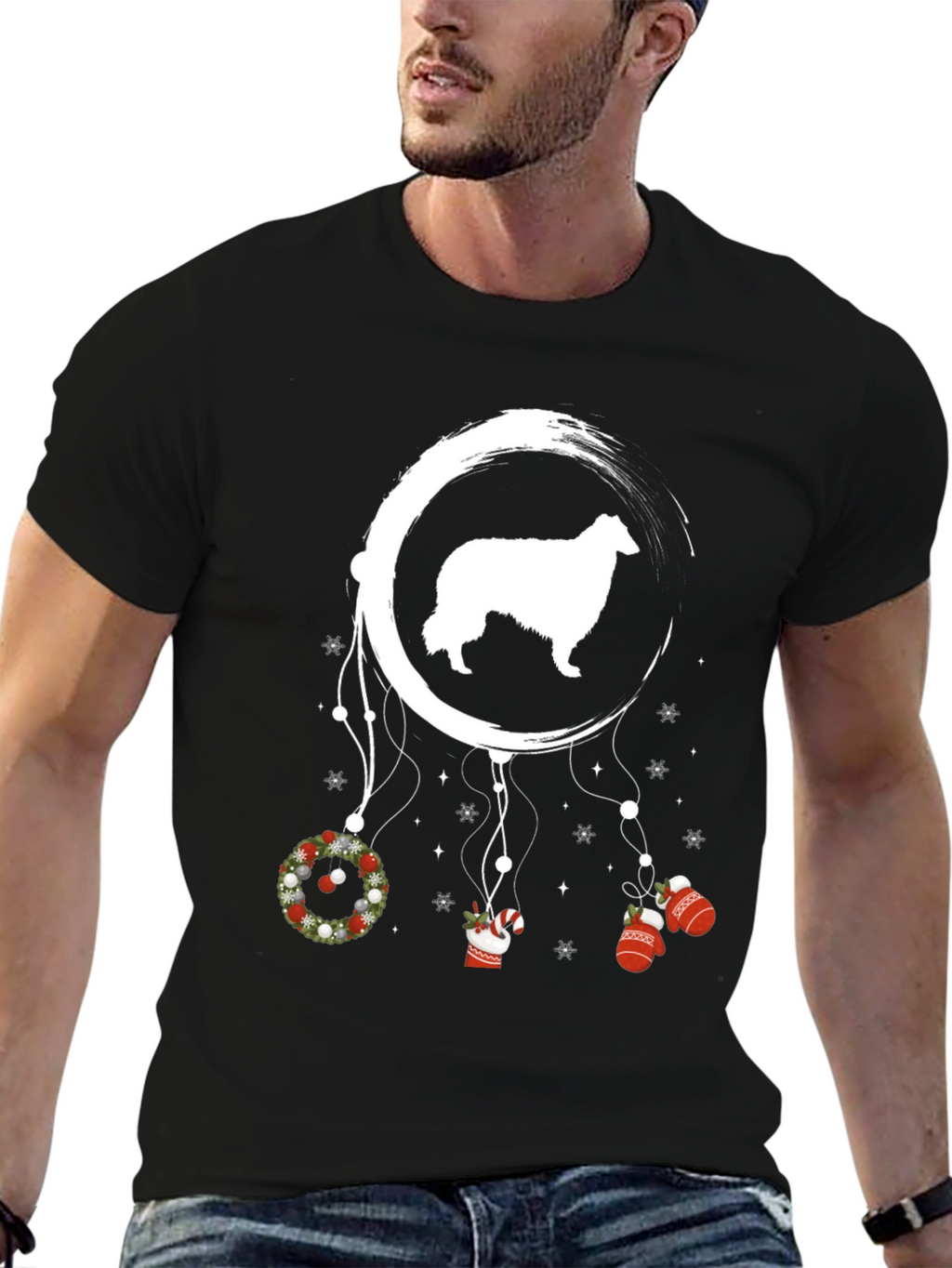 Dog Dreamcatcher Christmas T-Shirt