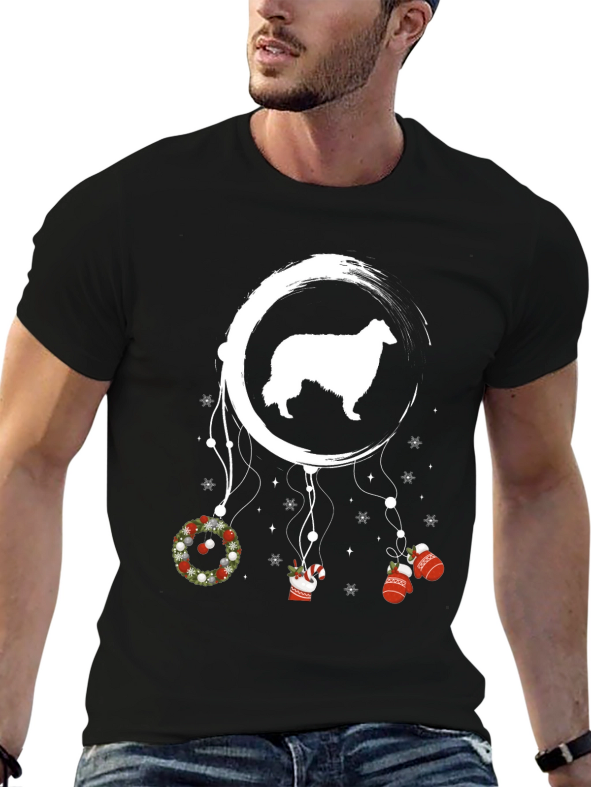 Dog Dreamcatcher Christmas T-Shirt