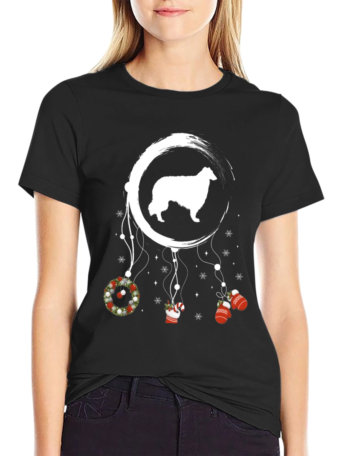 Dog Dreamcatcher Christmas T-Shirt