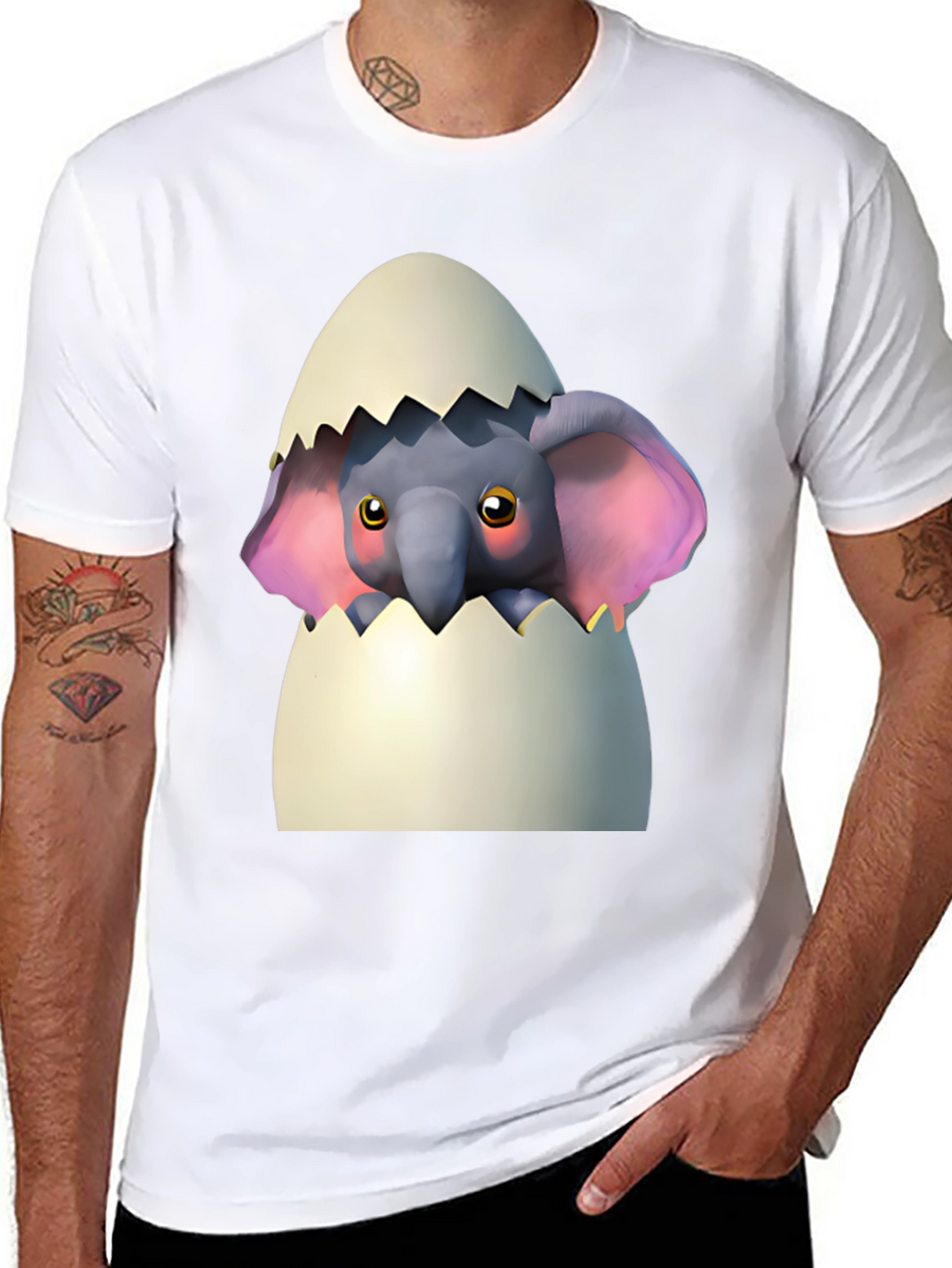 Cute Elephant Hatching T-Shirt