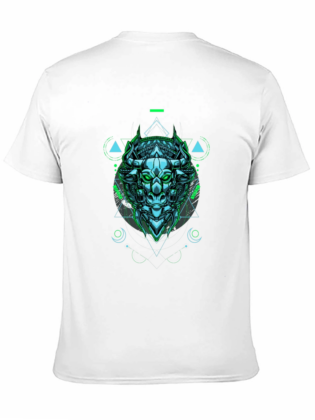 Cyber Bull Graphic Tee - Edgy Style