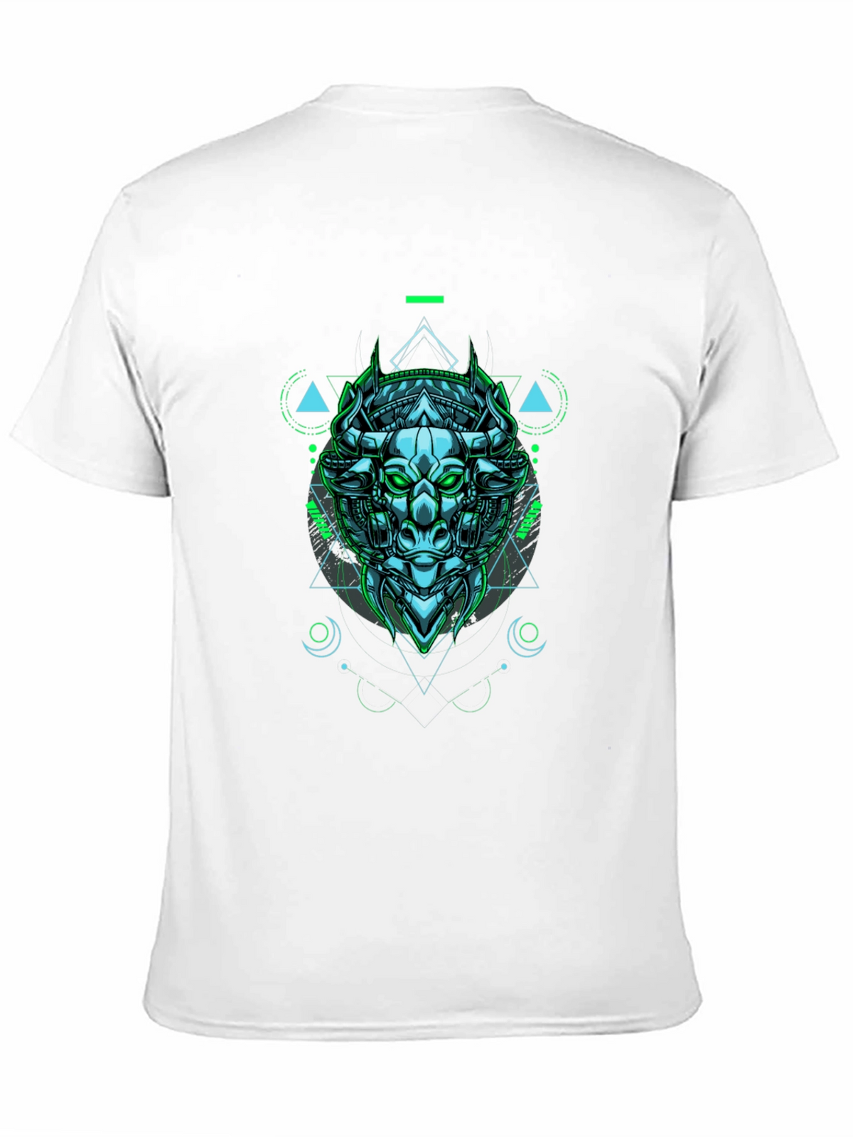 Cyber Bull Graphic Tee - Edgy Style