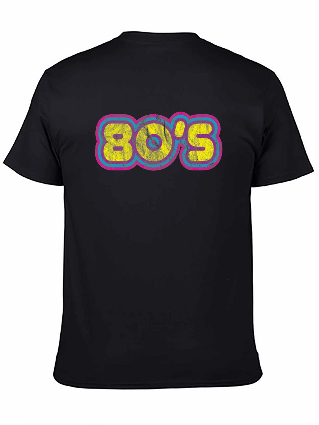 Retro 80s Graphic Tee - Black