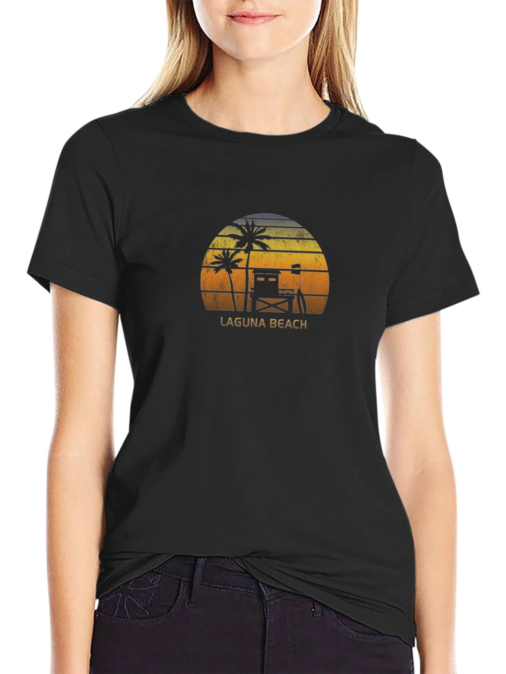 Laguna Beach Sunset Graphic T-Shirt