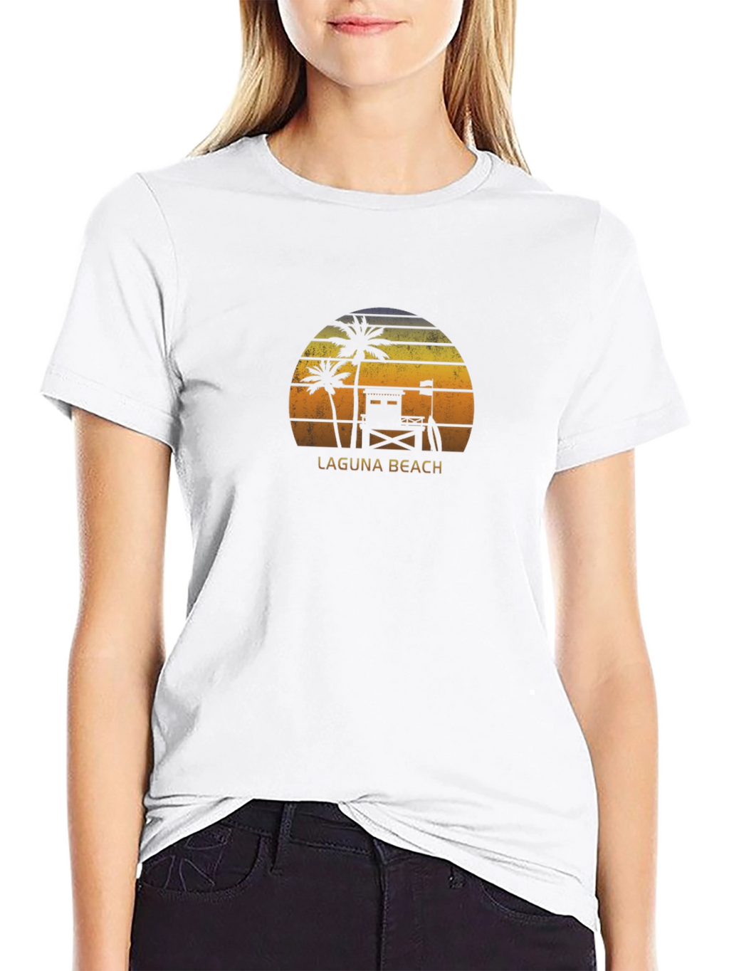 Laguna Beach Sunset Graphic T-Shirt