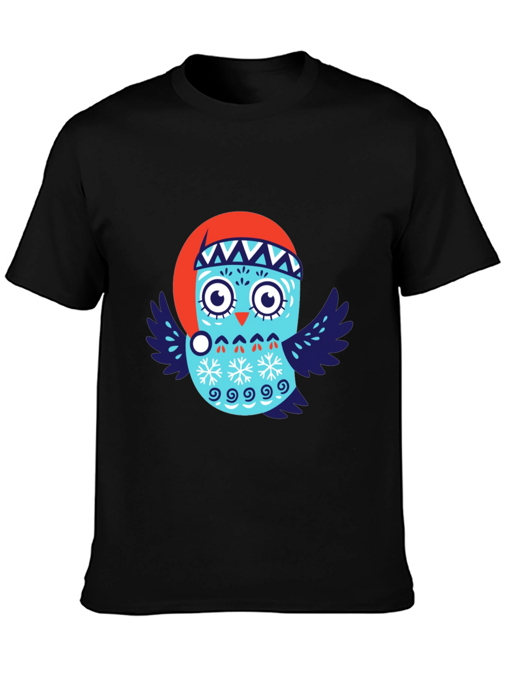 Festive Owl T-Shirt - Holiday Design