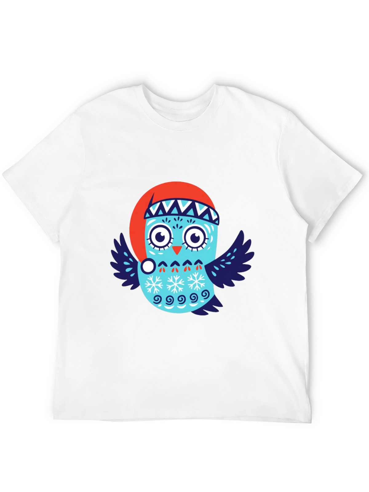 Festive Owl T-Shirt - Holiday Design