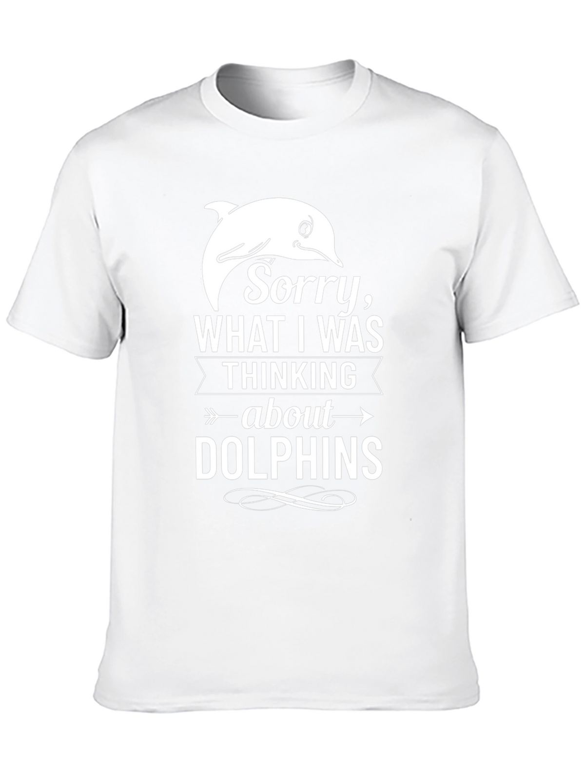 Dolphin Thoughts T-Shirt - Funny Graphic Tee