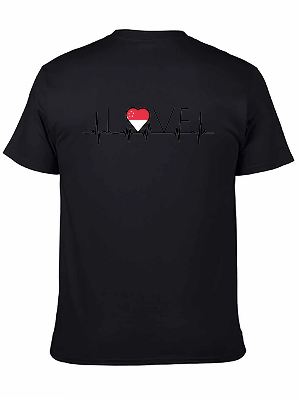 I Love Singapore Heartbeat T-Shirt
