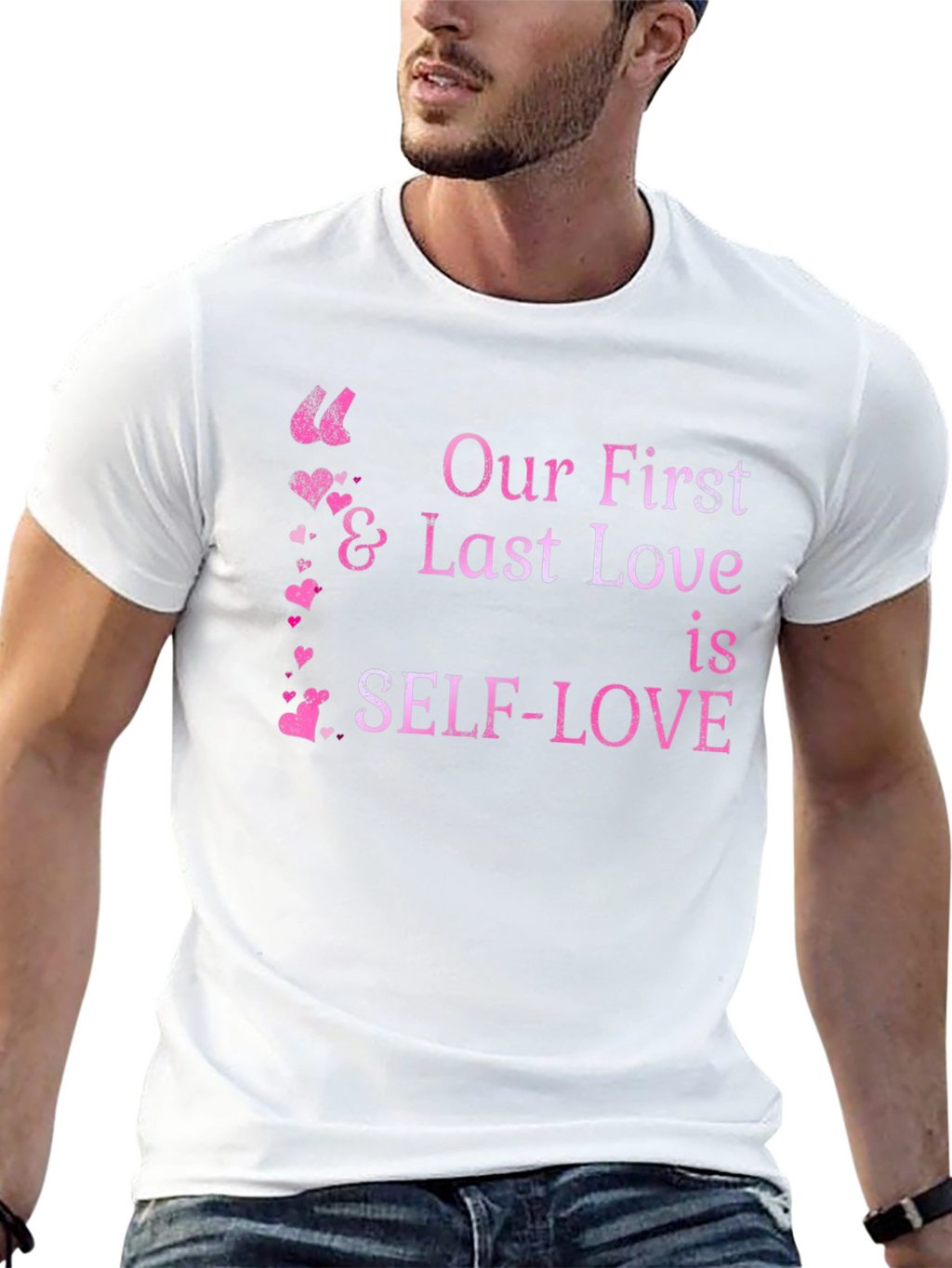 Self-Love First & Last Love Black Graphic Tee
