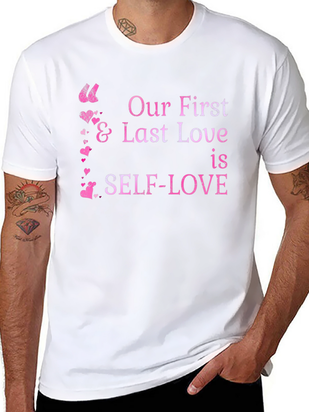 Self-Love First & Last Love Black Graphic Tee