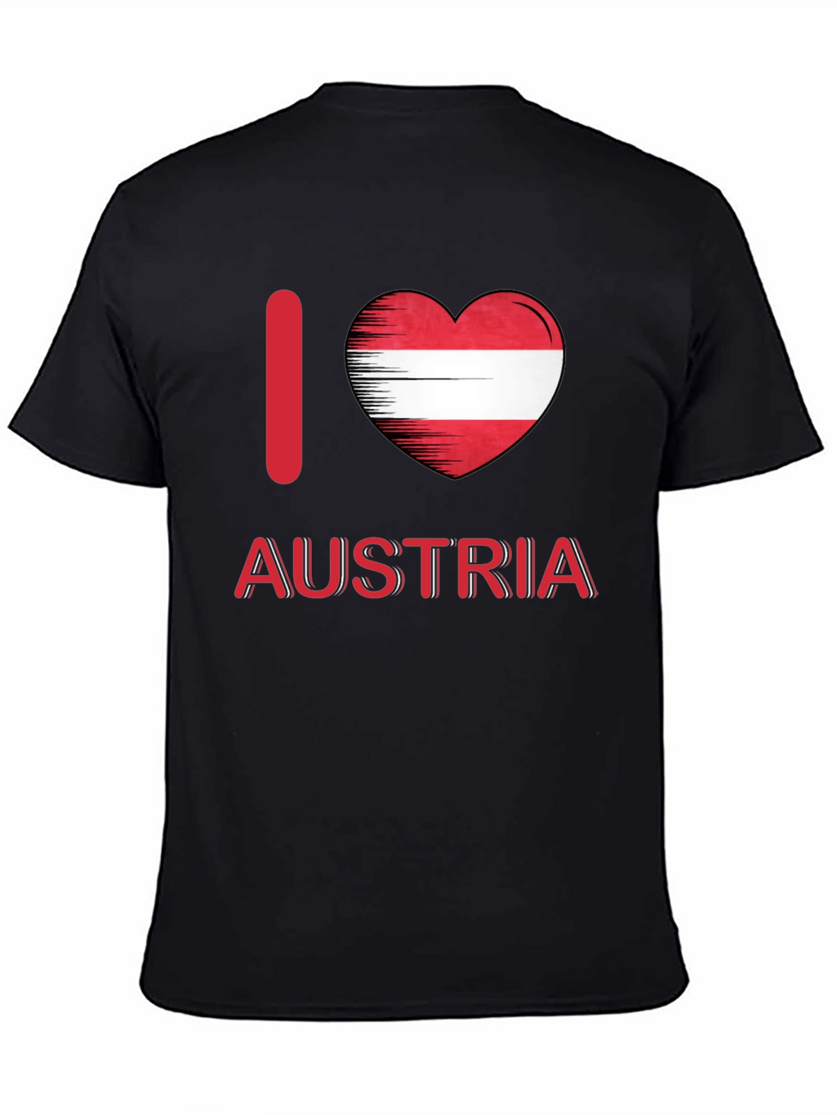 I Love Austria T-Shirt Austrian Flag Heart