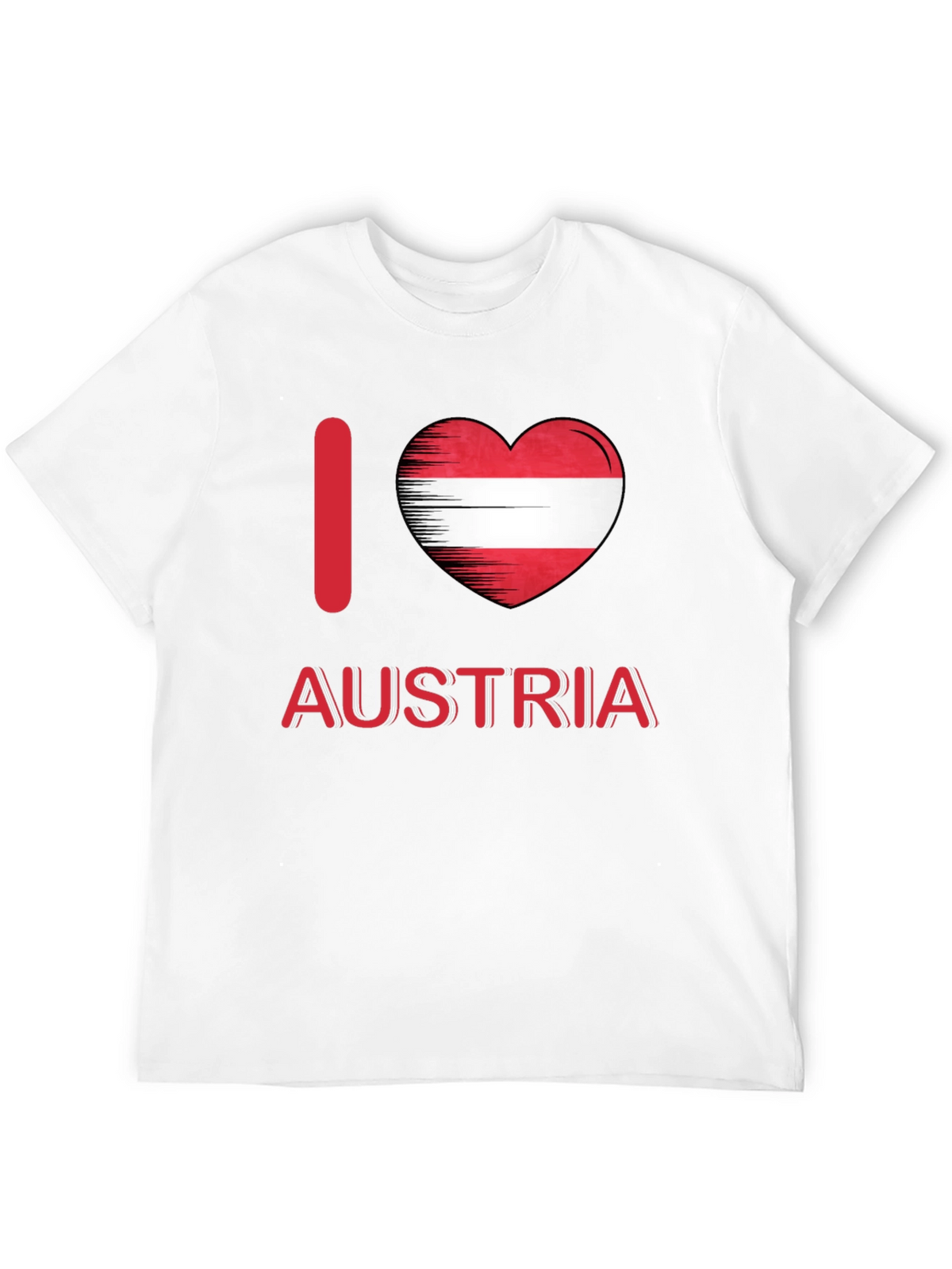 I Love Austria T-Shirt Austrian Flag Heart