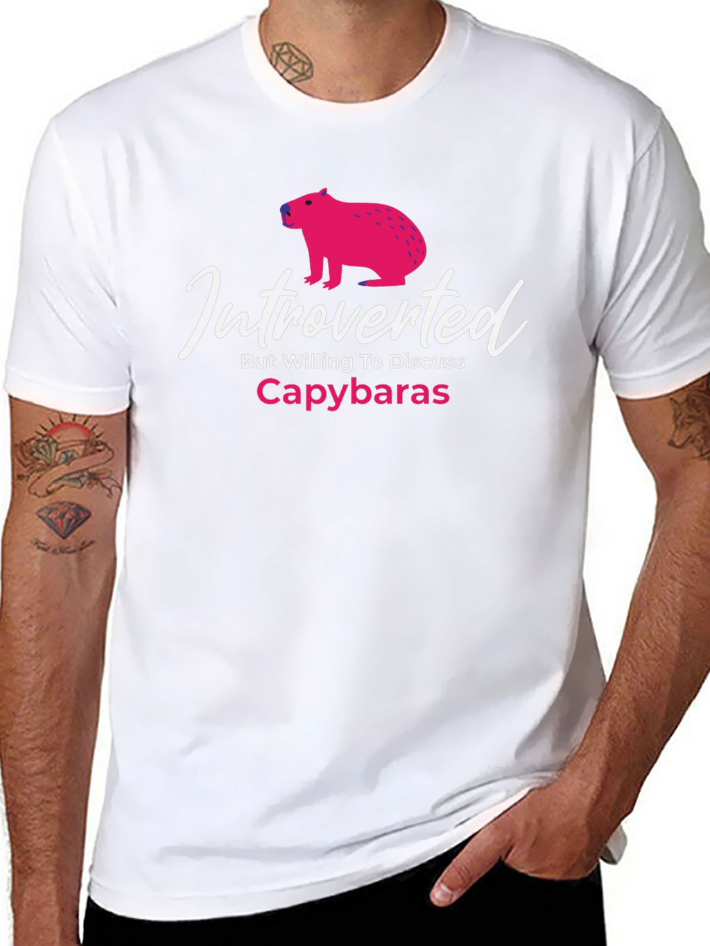 Introverted Capybaras Graphic T-Shirt