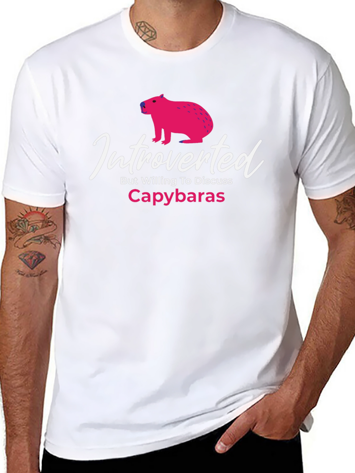 Introverted Capybaras Graphic T-Shirt