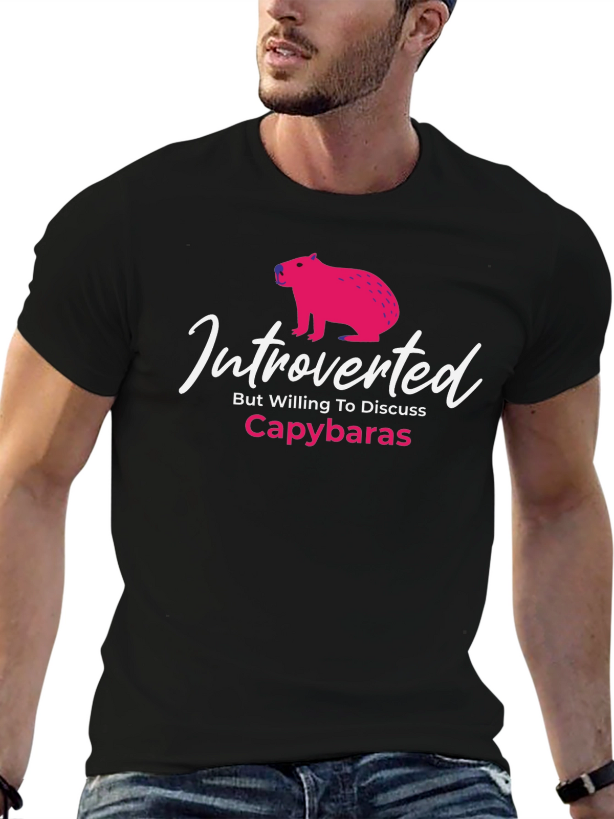 Introverted Capybaras Graphic T-Shirt
