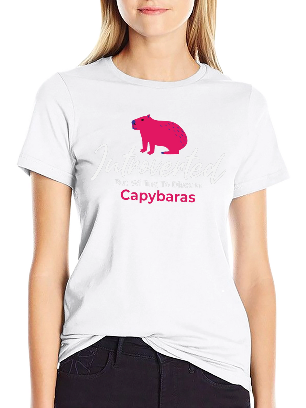 Introverted Capybaras Graphic T-Shirt